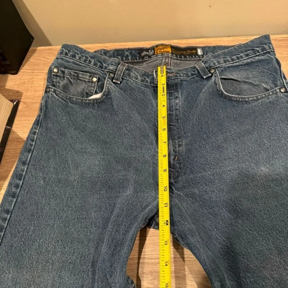 Vintage 90s Levi’s Silvertab Straight & Narrow Leg Jeans 36/34 - Picture 8 of 12